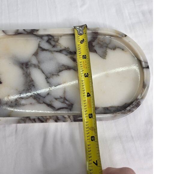 Viola Marble Small Jewelry Soap Makeup Tray Holder Organizer Bathroom Holder - Picture 5 of 10